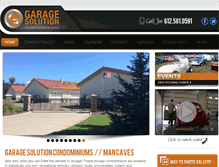 Tablet Screenshot of garagesolutioncondominiums.com